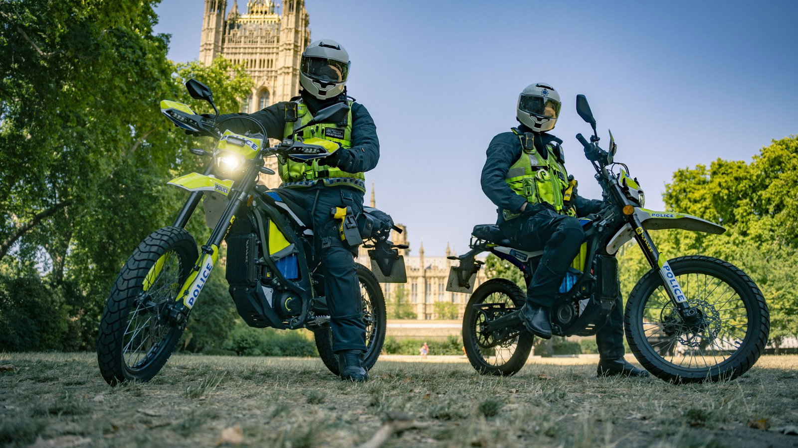 Met Police using Sur-Ron motorcycles. Credit: Met Police.