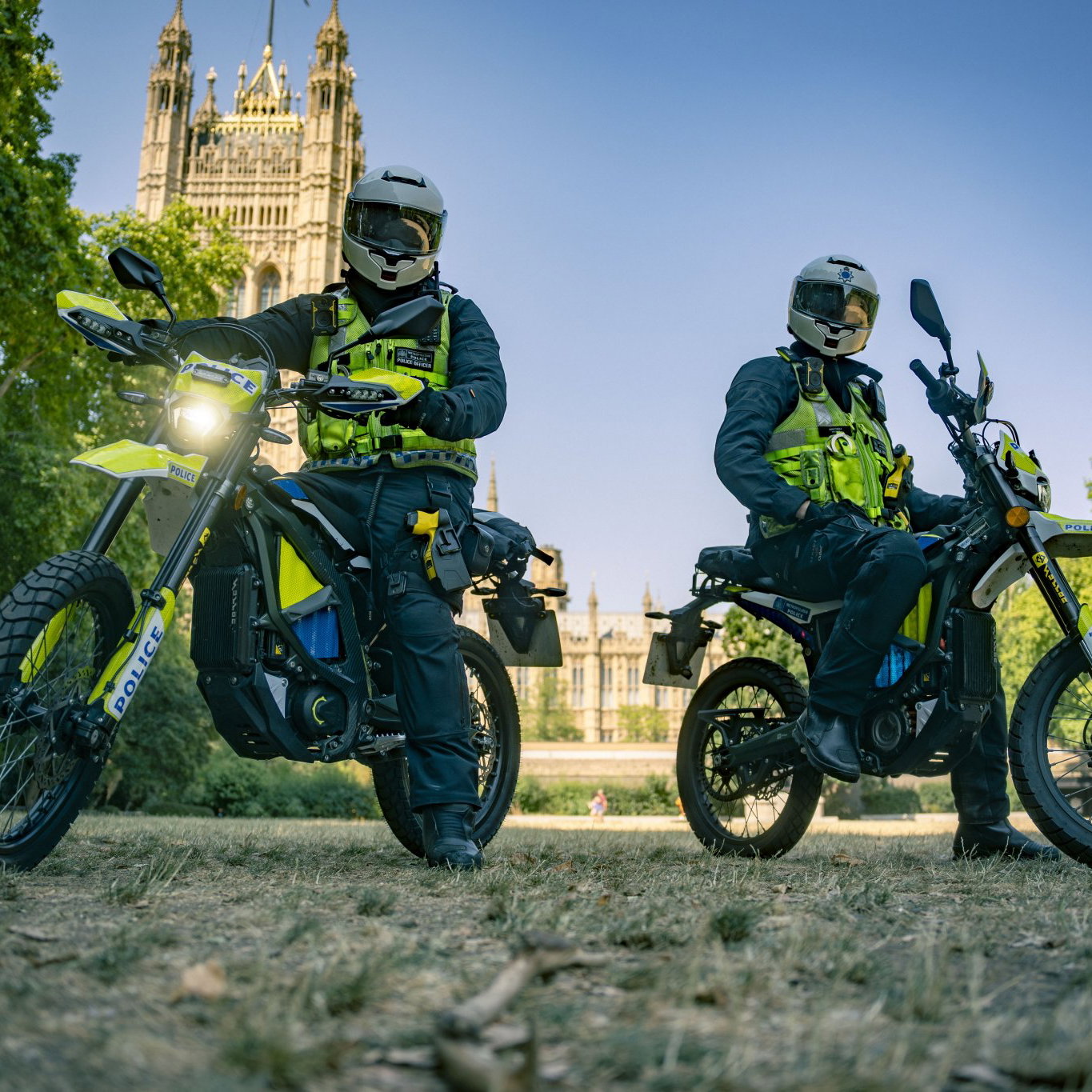 Met Police using Sur-Ron motorcycles. Credit: Met Police.