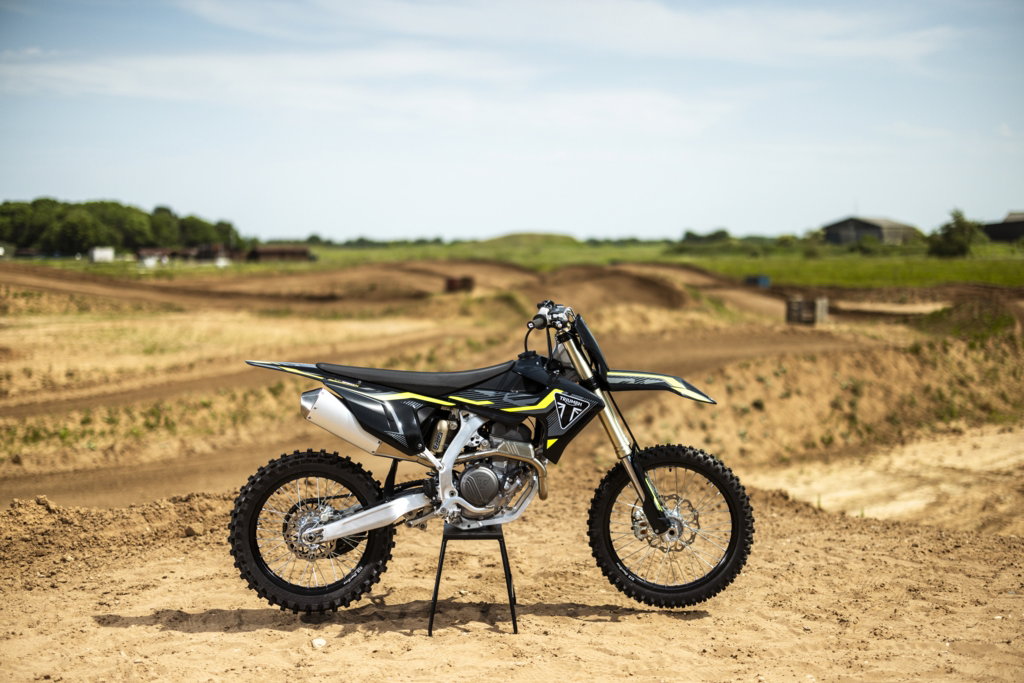 The updated Triumph TF 250-X motocross bike.