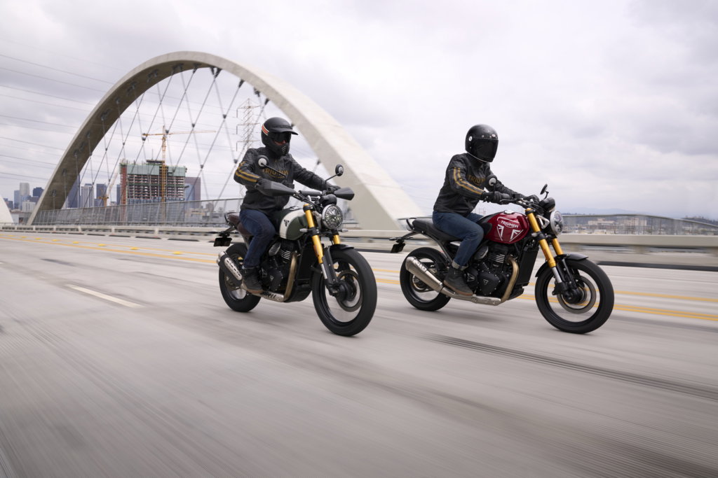 Triumph Speed 400 and Scrambler 400 X motorcycles.