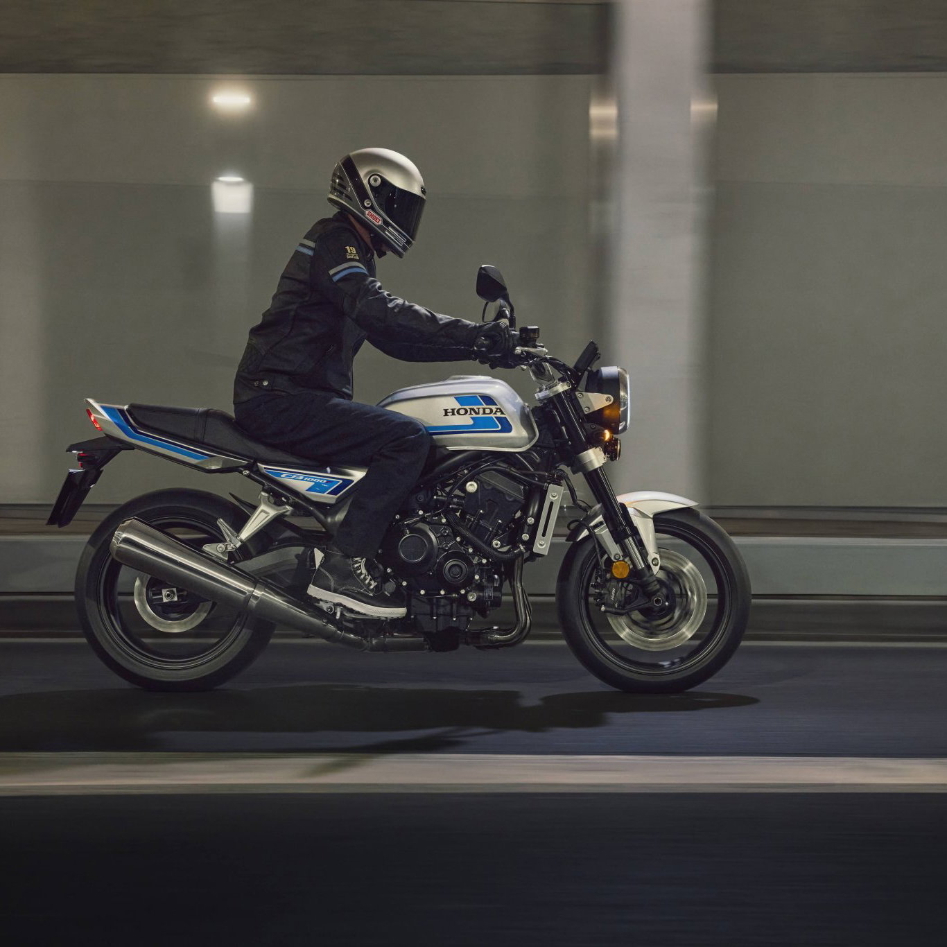Honda CB1000F on the road.