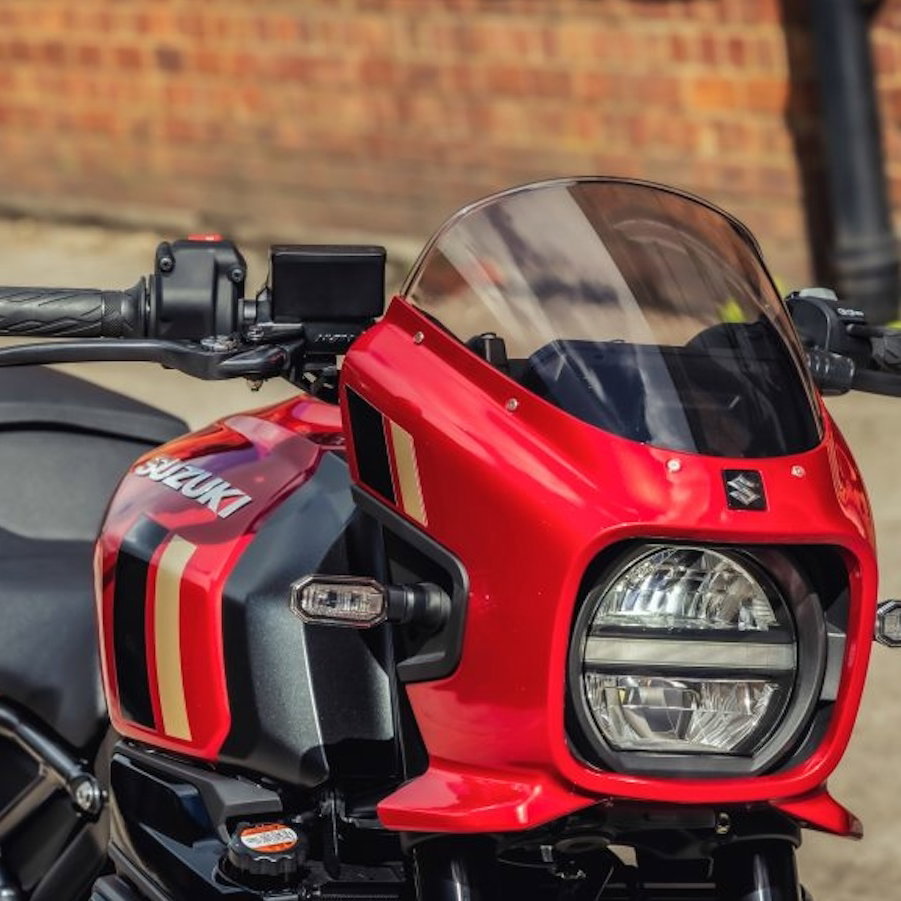 The new Candy Daring Red Suzuki GSX-8TT