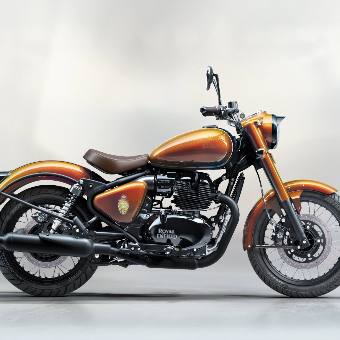 The new Royal Enfield 125th Anniversary Edition Hypershift Classic 650.