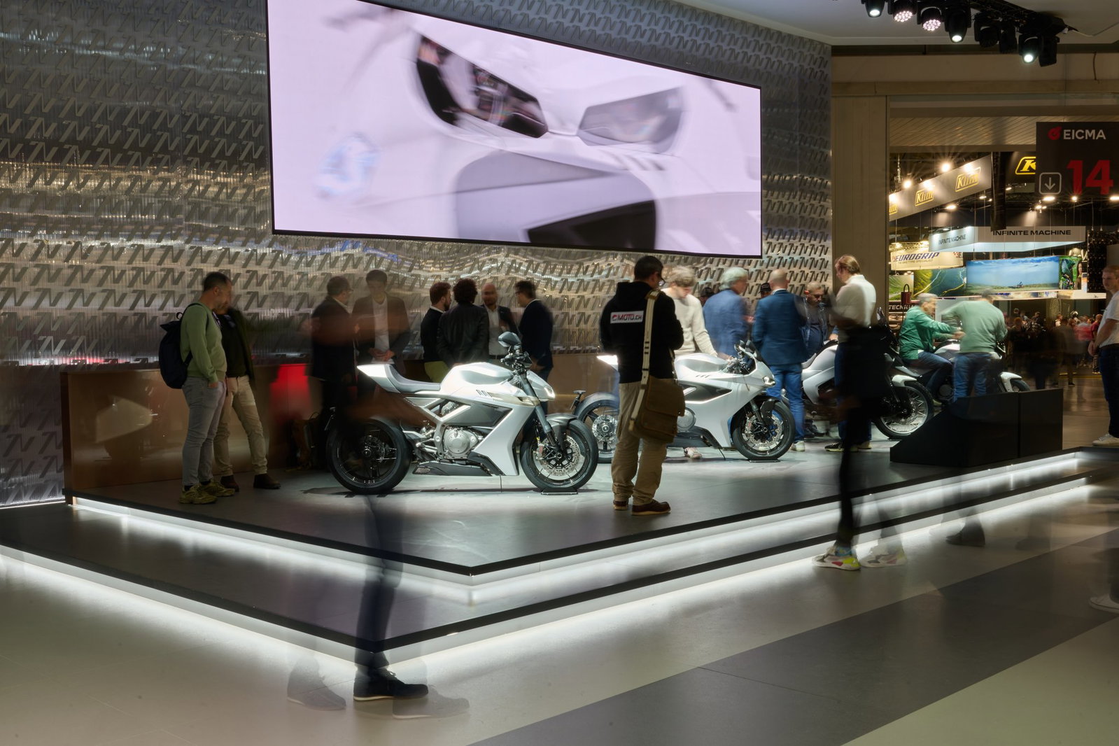 Norton motorcycles at an official event.