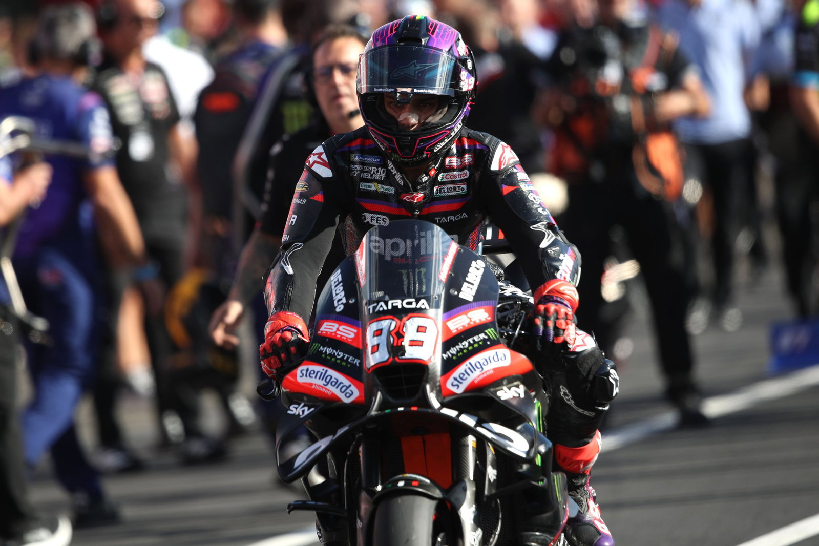 Jorge Martin in pit lane at Motegi. Credit: Gold and Goose.