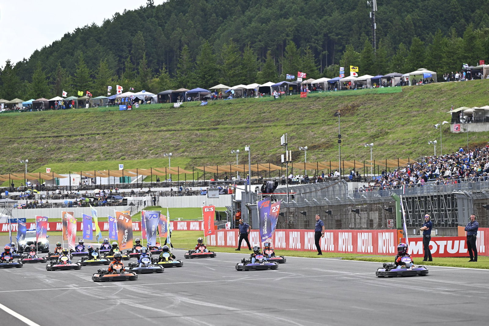 Go-kart MotoGP race at Motegi. Credit: Gold and Goose.