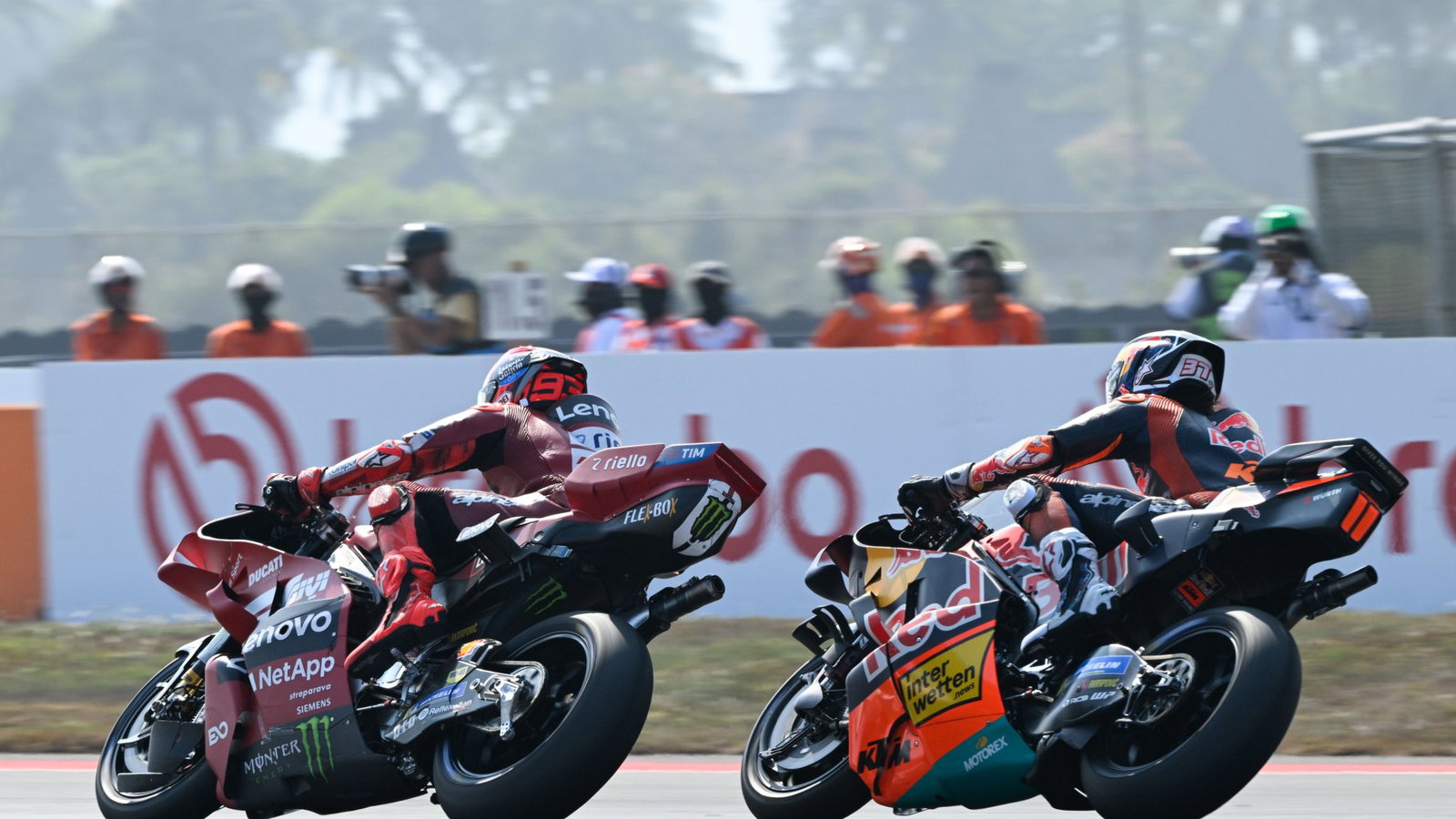 Marc Marquez and Pedro Acosta at Mandalika. Credit: Gold and Goose.
