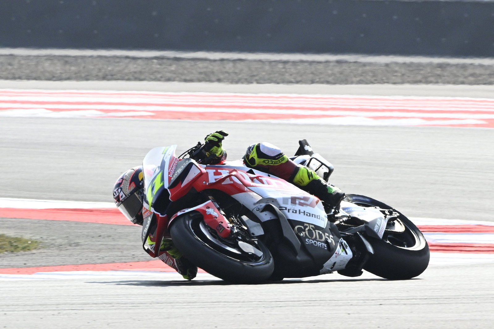 Diogo Moreira at the Indonesian MotoGP. Credit: Gold and Goose.