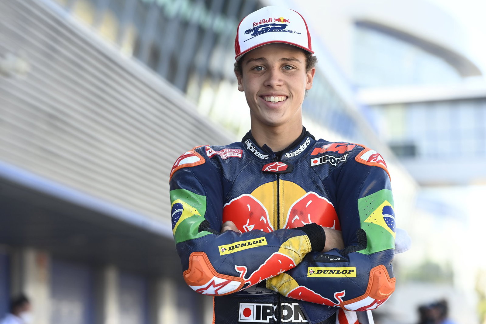 MotoGP rider Diogo Moreira in the Red Bull Rookies Cup. Credit: Gold and Goose.