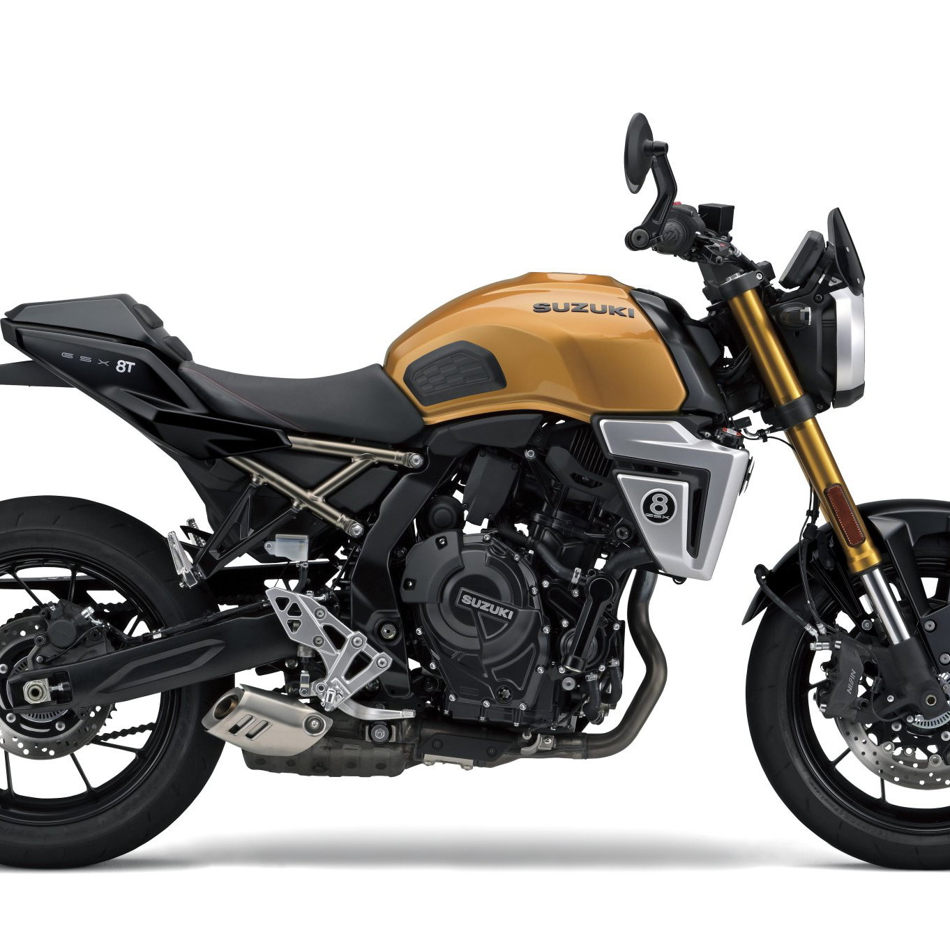 Suzuki GSX-8T in a Burnt Gold option.