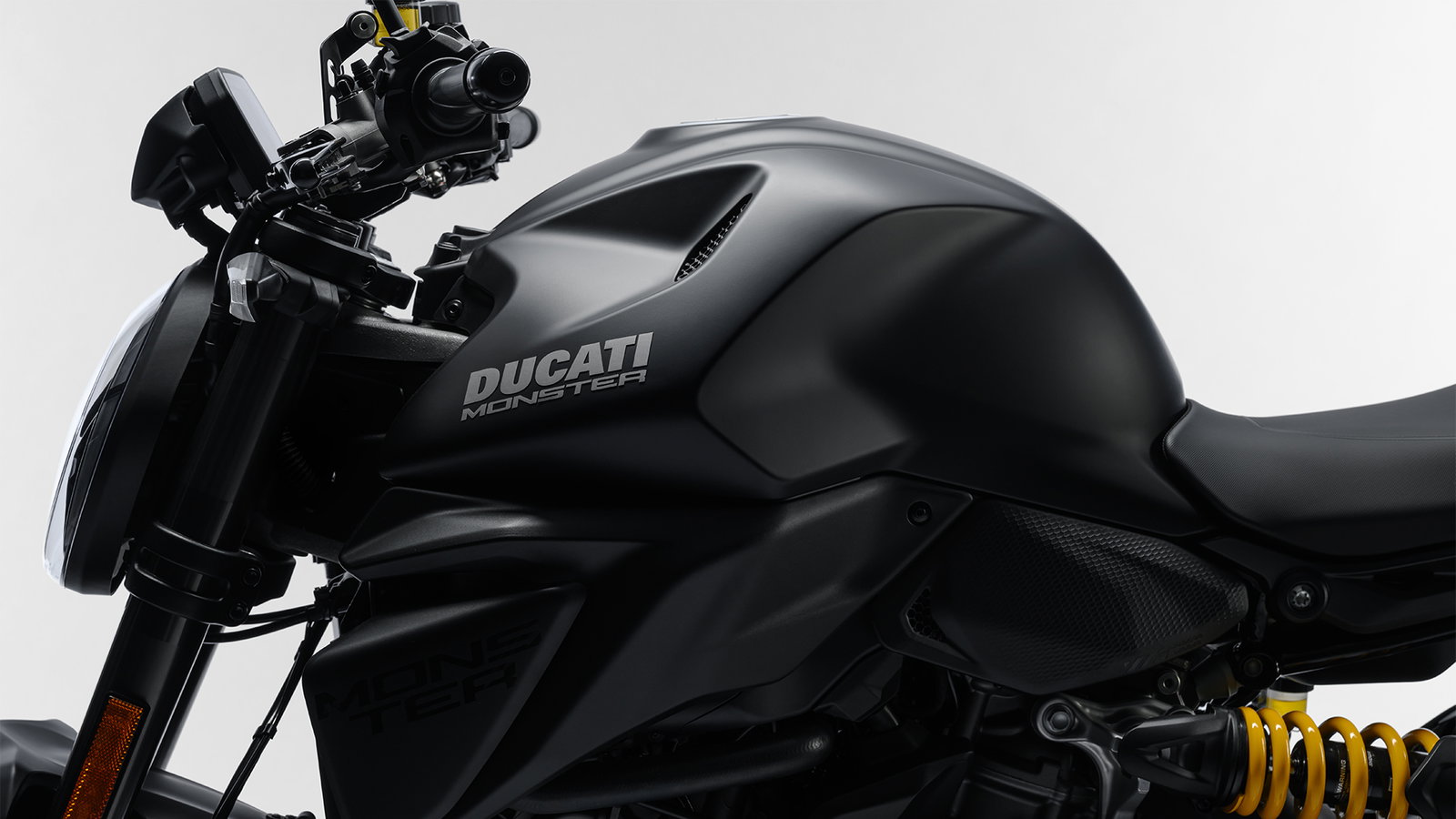 Ducati Monster Dark fuel tank.