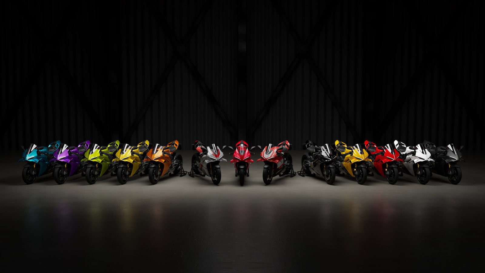 All Panigale V4 colours as part of the 'Ducati Factory Made' programme..