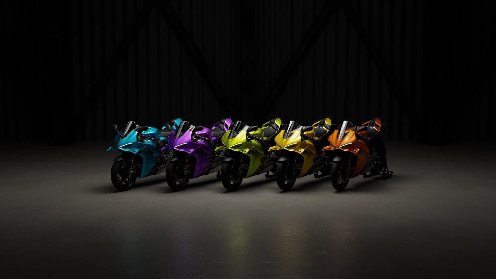 Lamborghini-inspired Panigale V4 colours.