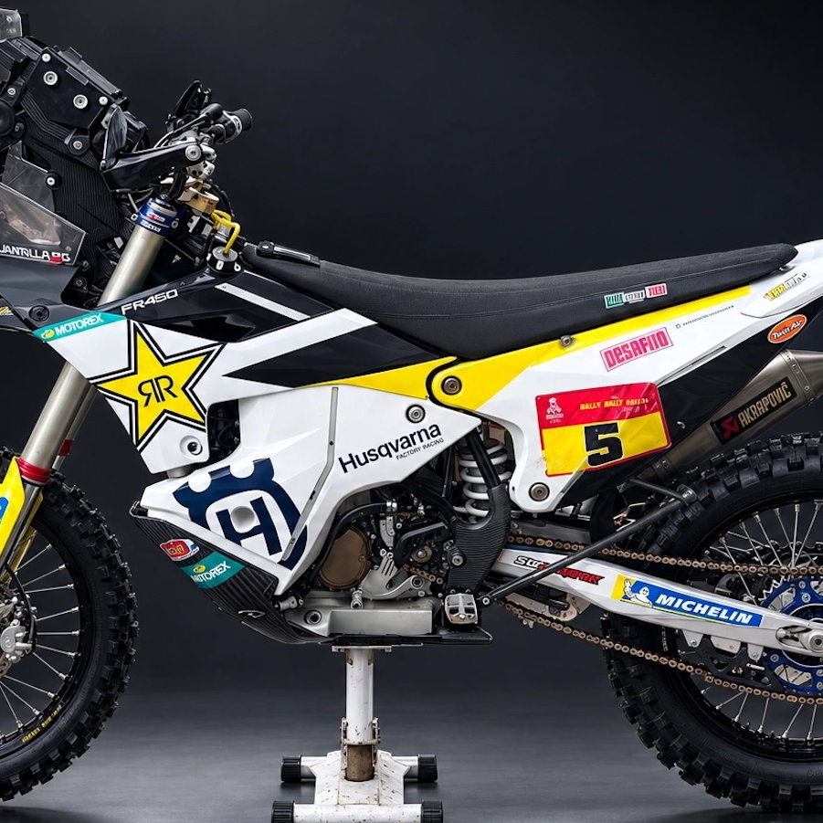 Pablo Quintanilla's Husqvarna FR 450 Rally Factory rally bike