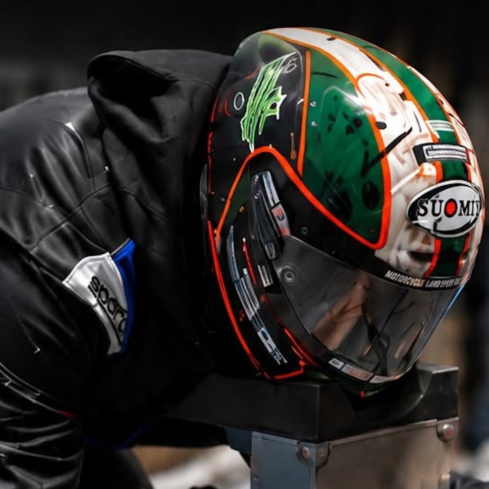 Peter Hickman on the GreyhoundLSR