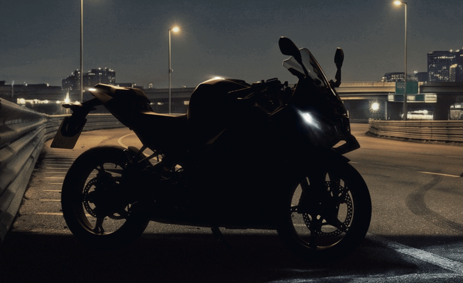A teaser for the BMW F450 RR