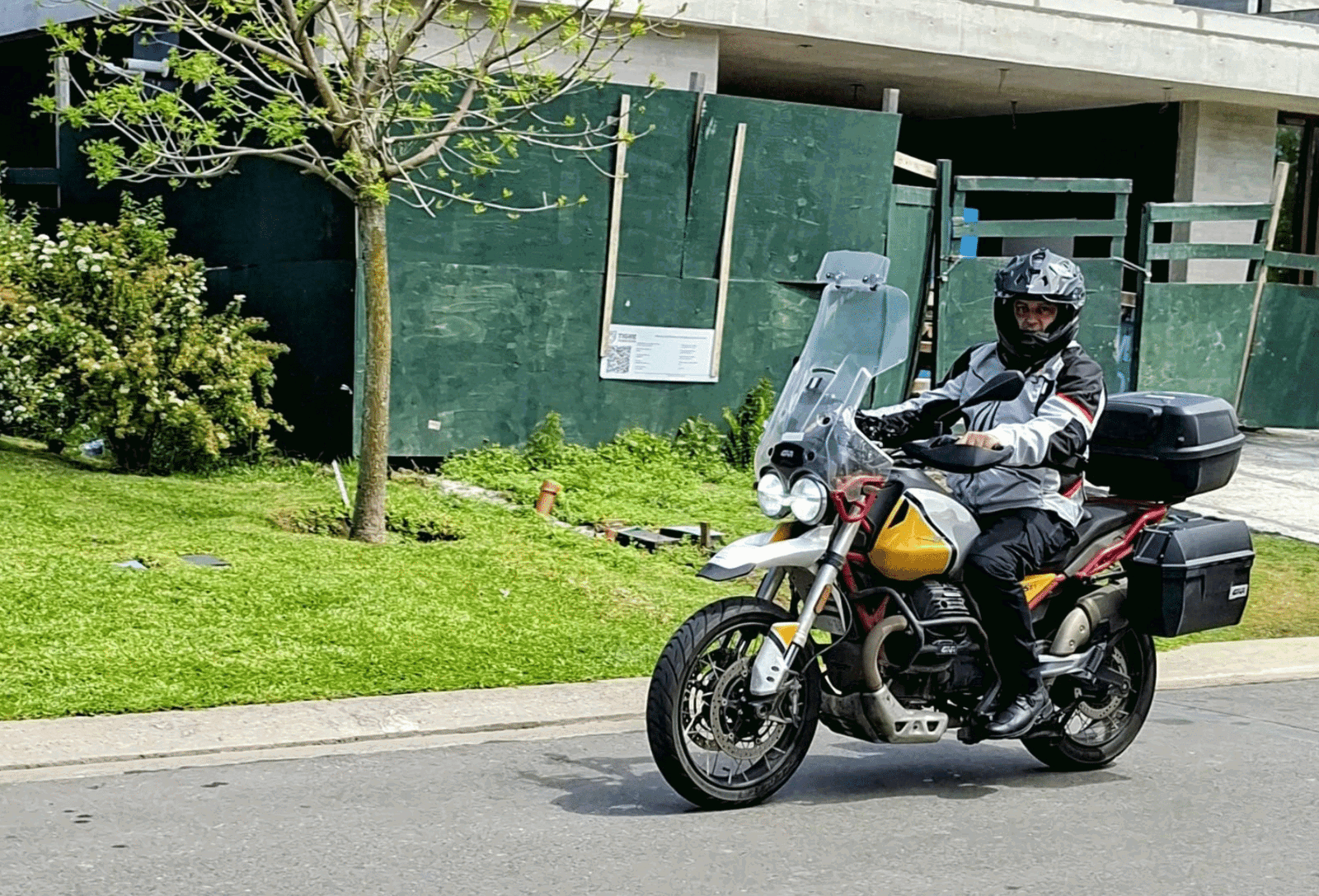 Ramiro Vergez Kenny on his Moto Guzzi V85 TT