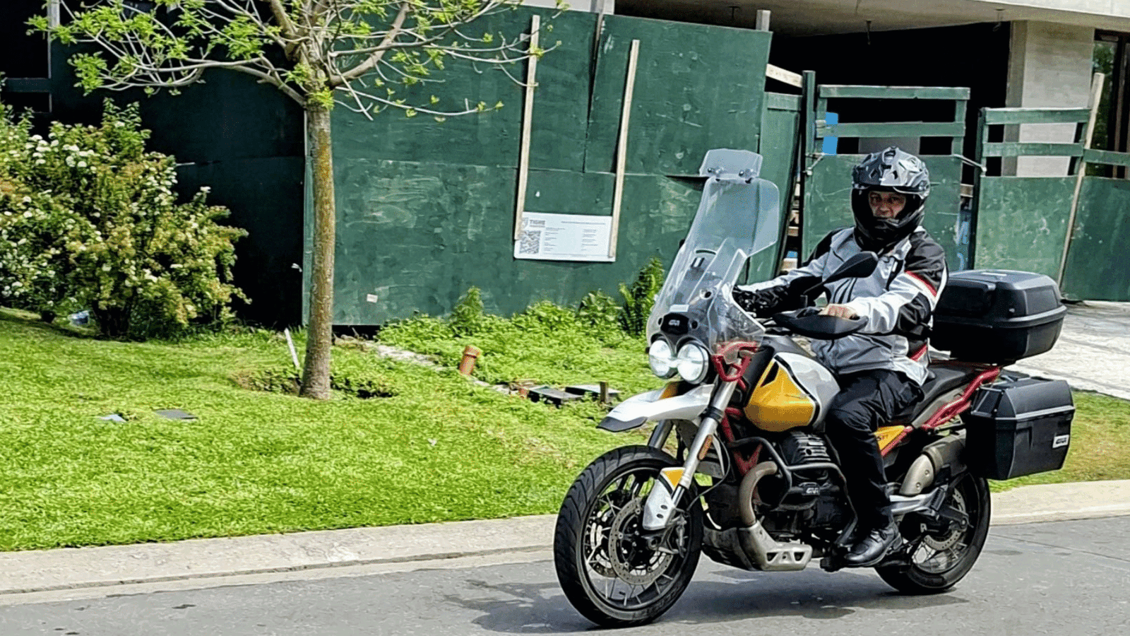 Ramiro Vergez Kenny on his Moto Guzzi V85 TT