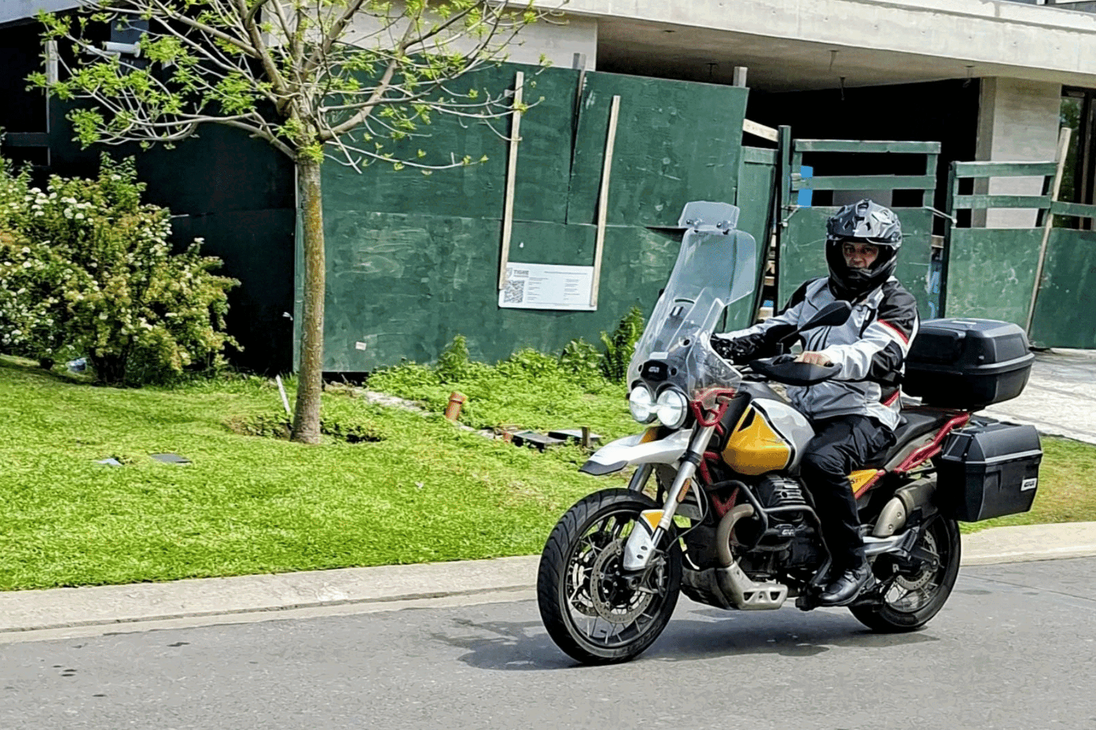Ramiro Vergez Kenny on his Moto Guzzi V85 TT
