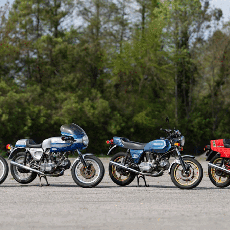 Motorcycles from Billy Joel's collection. Photo Credit: Gooding Christie's
