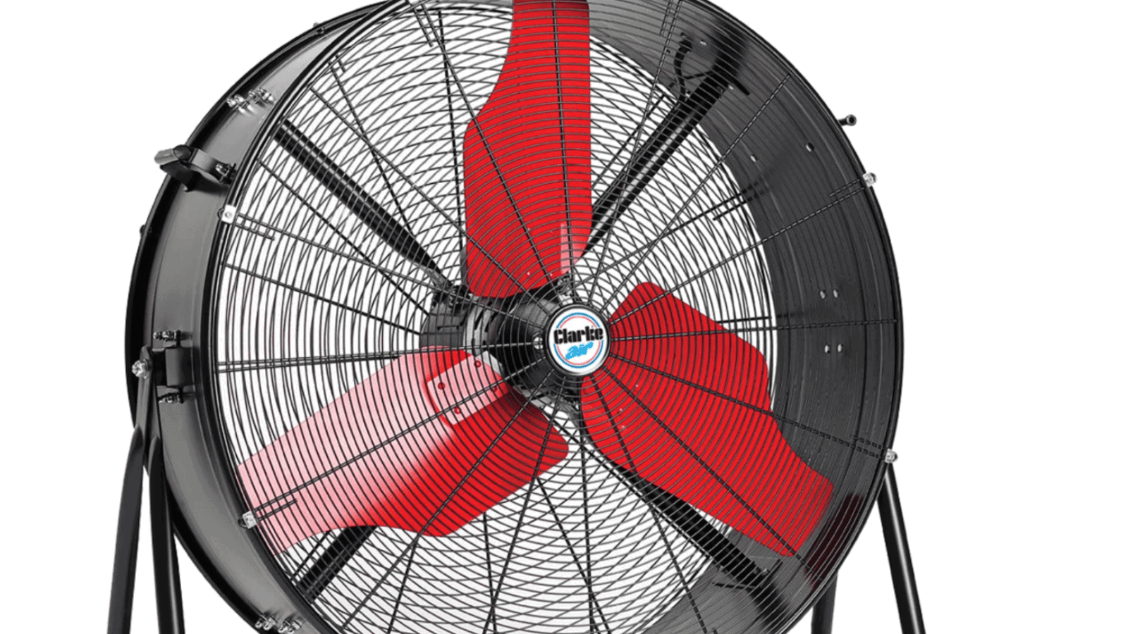 The Clarke CAMAX24 24in Extra High Output Drum Fan.