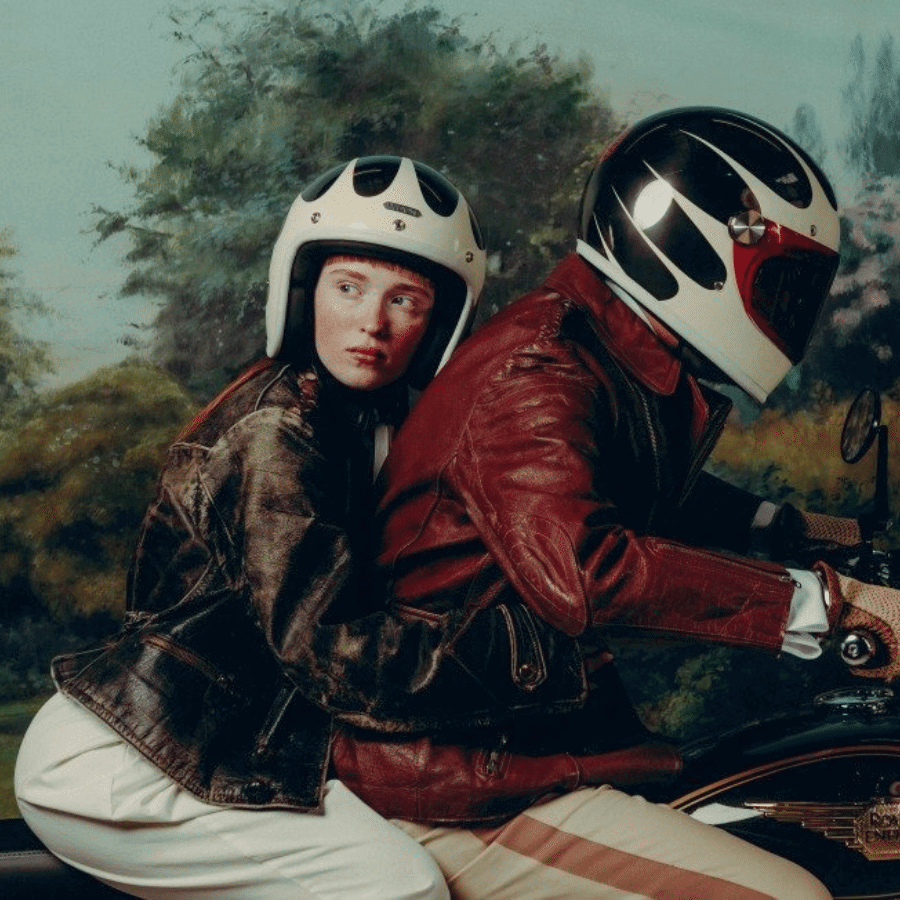 Royal Enfield x Hedon helmets.