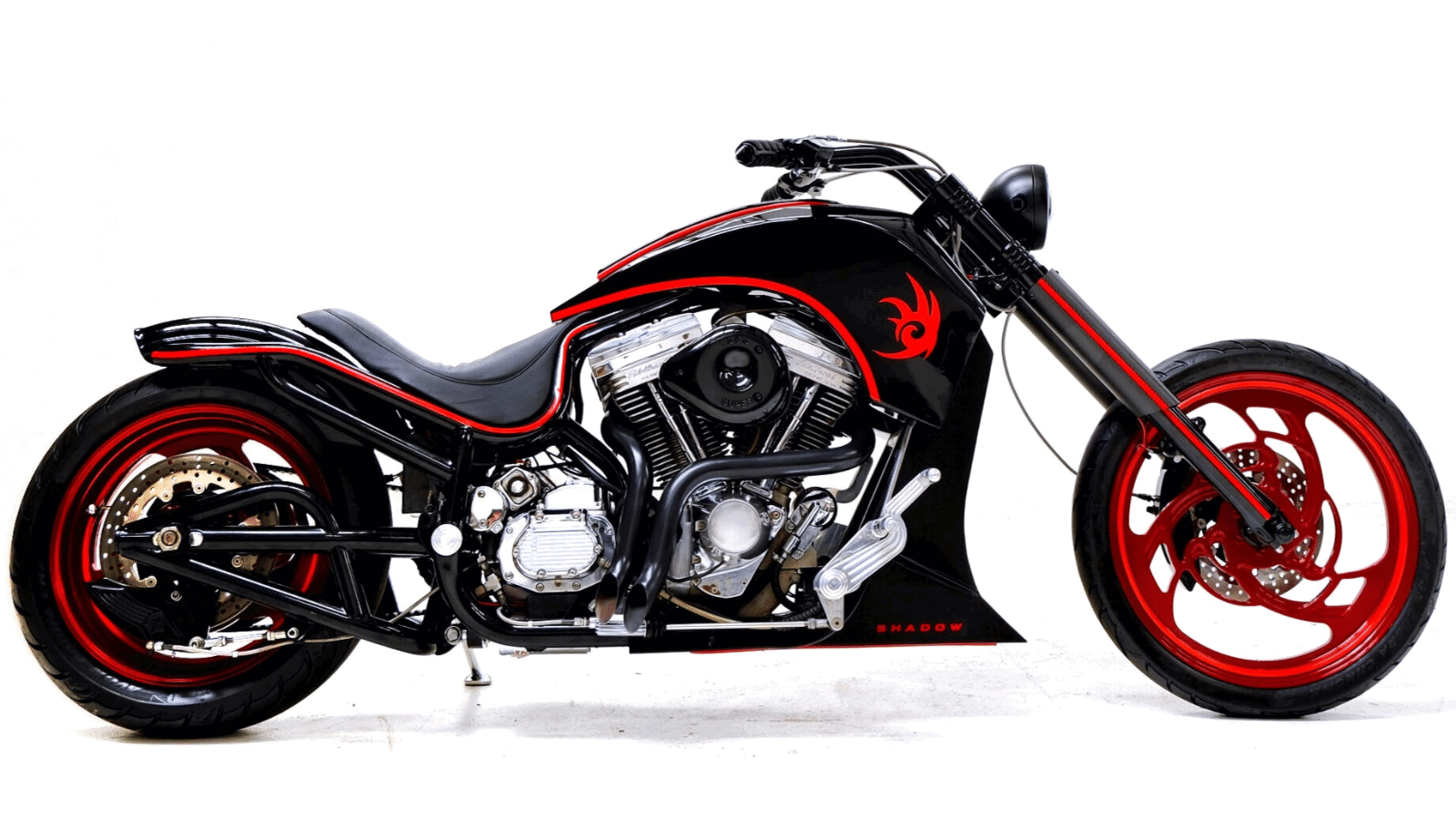 Sega's 'Shadow the Hedgehog' themed motorcycle. Credit: Bonhams Cars.