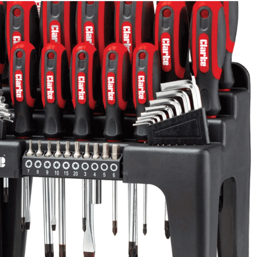 Clarke CHT923 44 Piece Screwdriver & Bit Set.