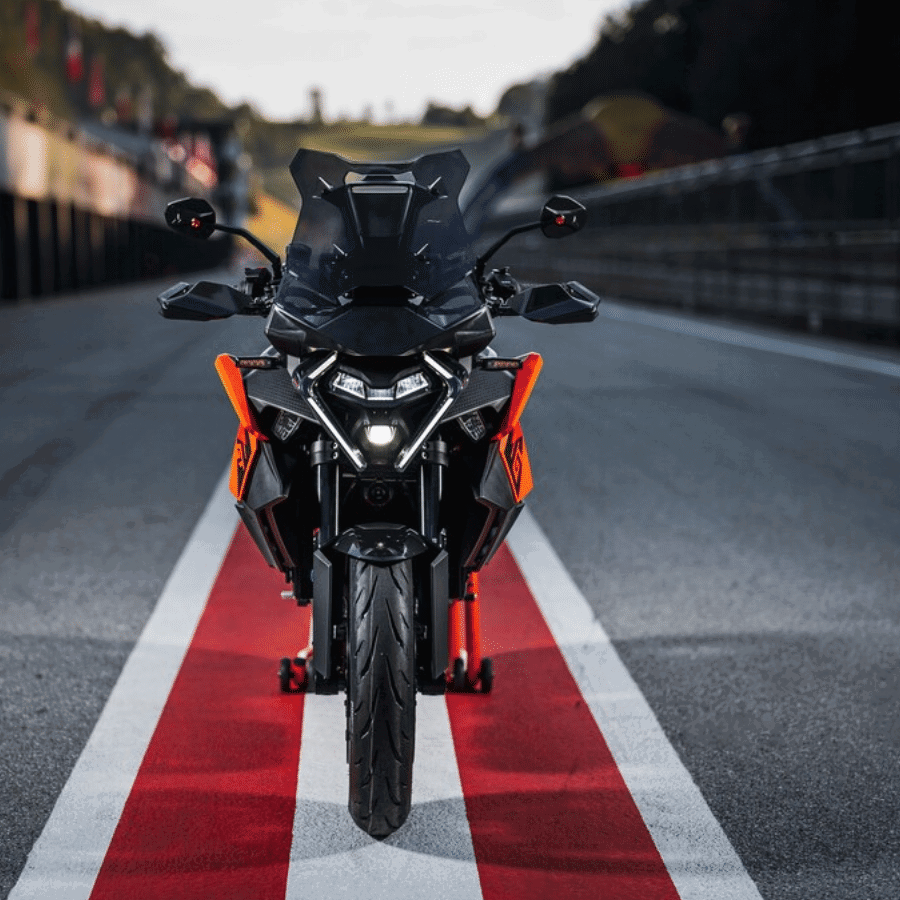 KTM's new 1390 Super Duke GT when it was initially revealed for 2025.