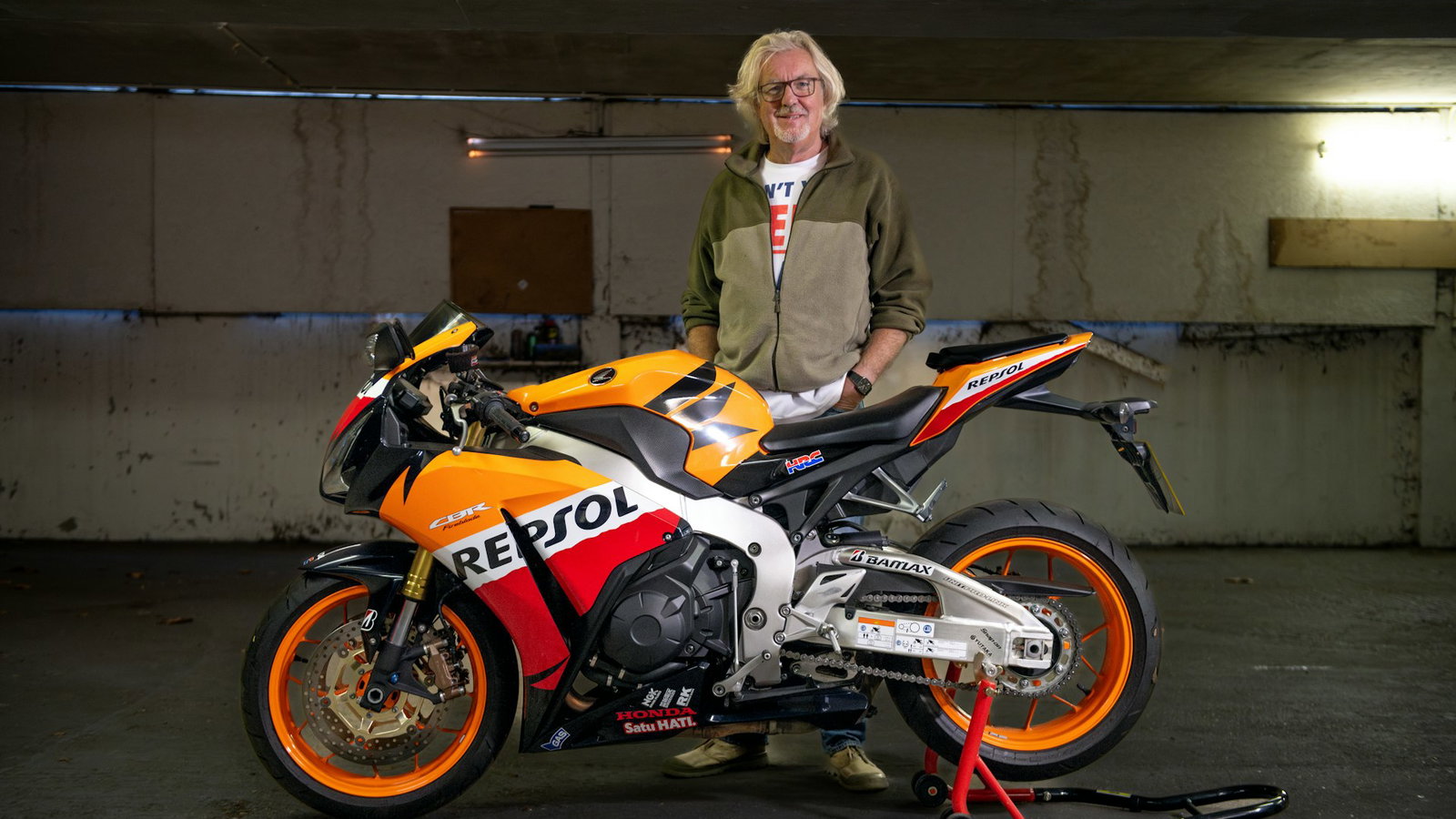 James May with his Honda CBR1000RR. Credit: Collecting Cars.