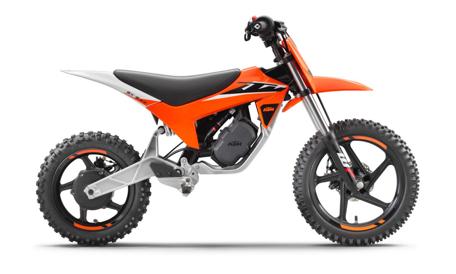 The 2027 KTM SX-E 2.12 Electric Kids' dirt bike