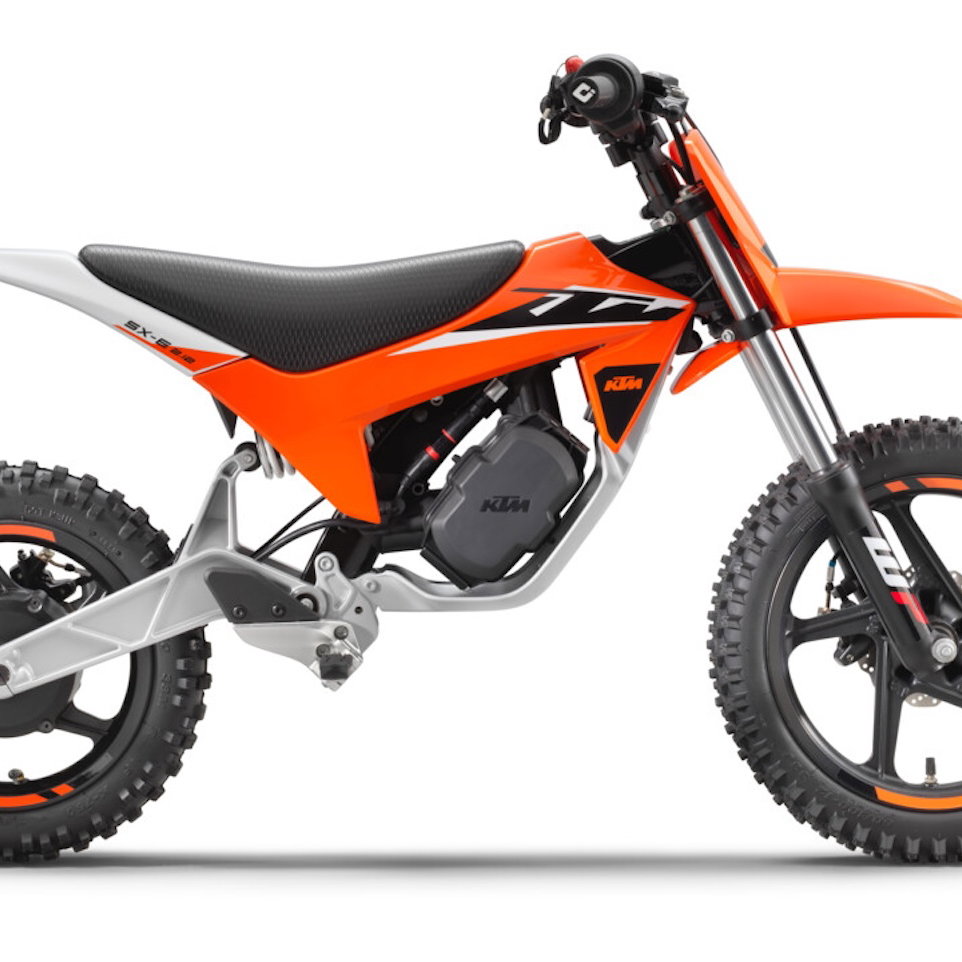 The 2027 KTM SX-E 2.12 Electric Kids' dirt bike
