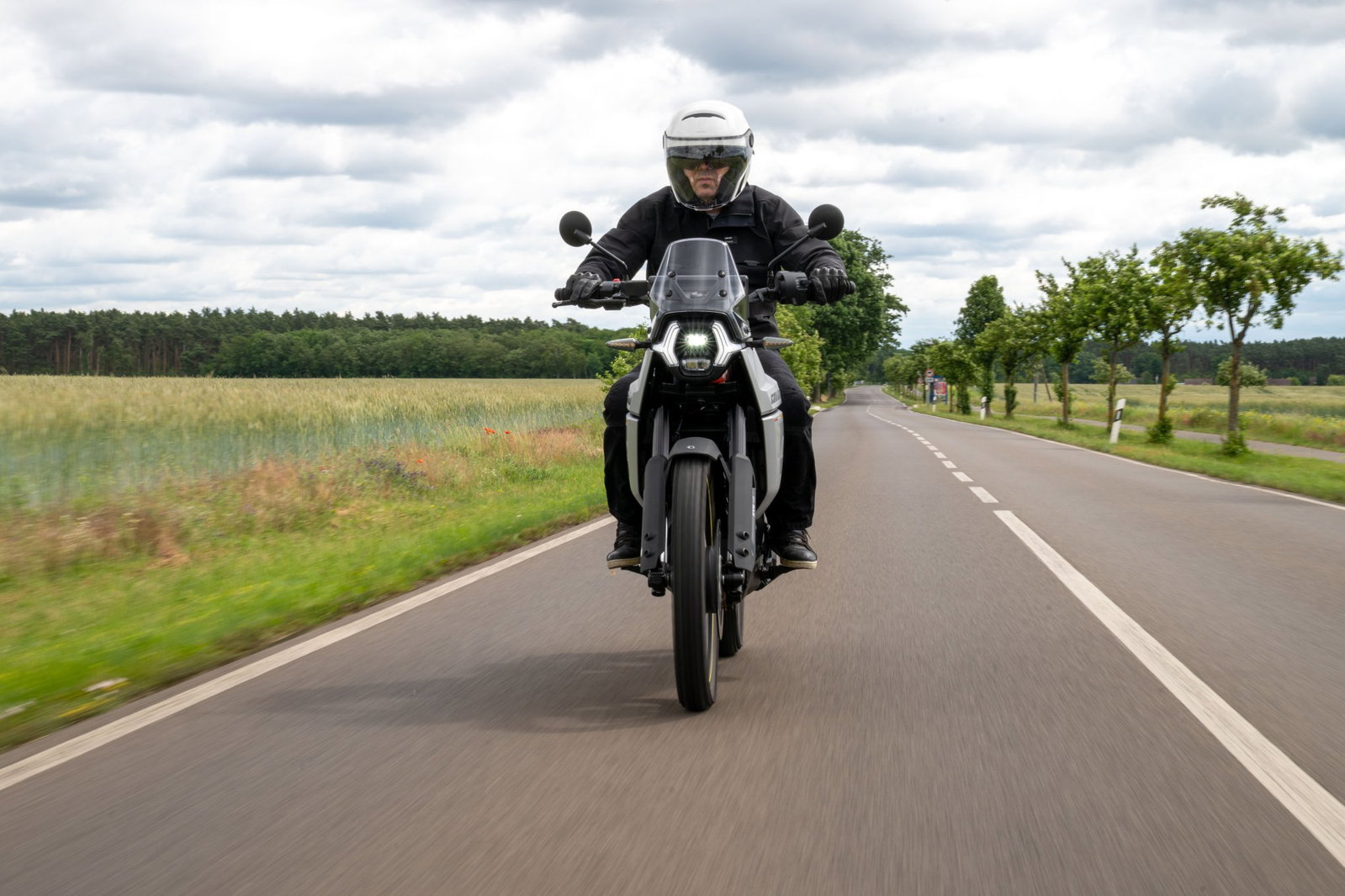 Can-Am Origin motorcycle on the road.