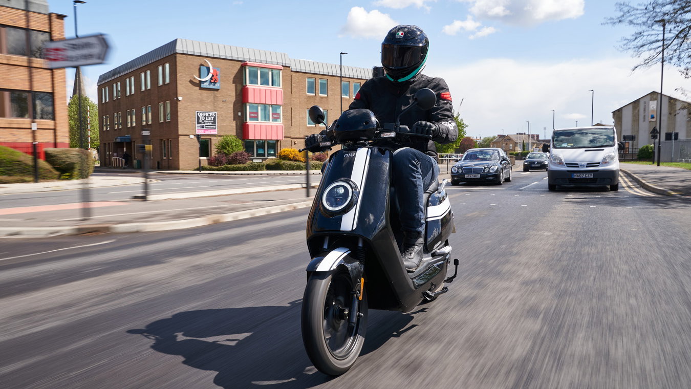 NIU NQI GTS Pro riding electric scooter