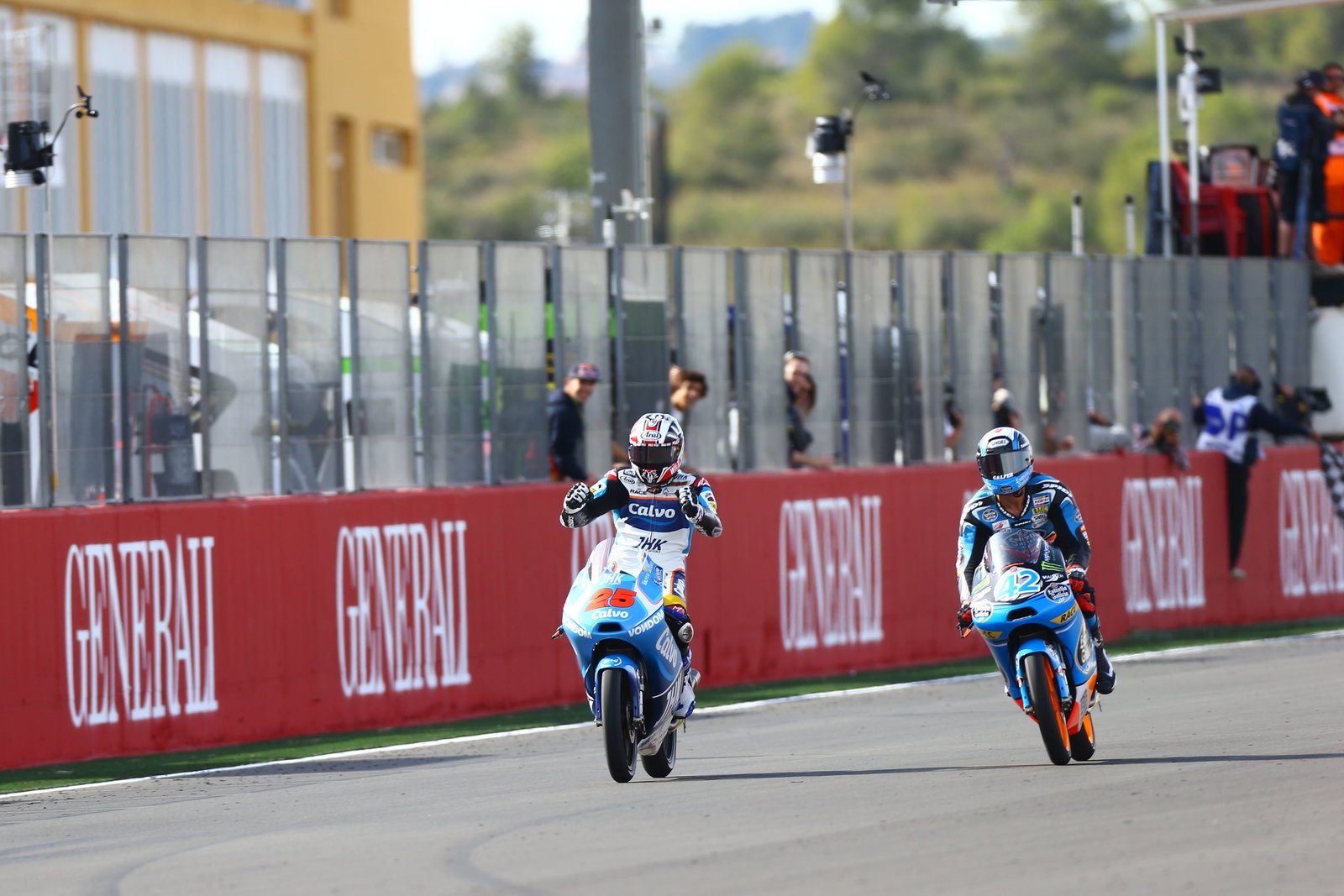 Maverick Vinales, Alex Rins, 2013 Valencian Grand Prix. - Gold and Goose