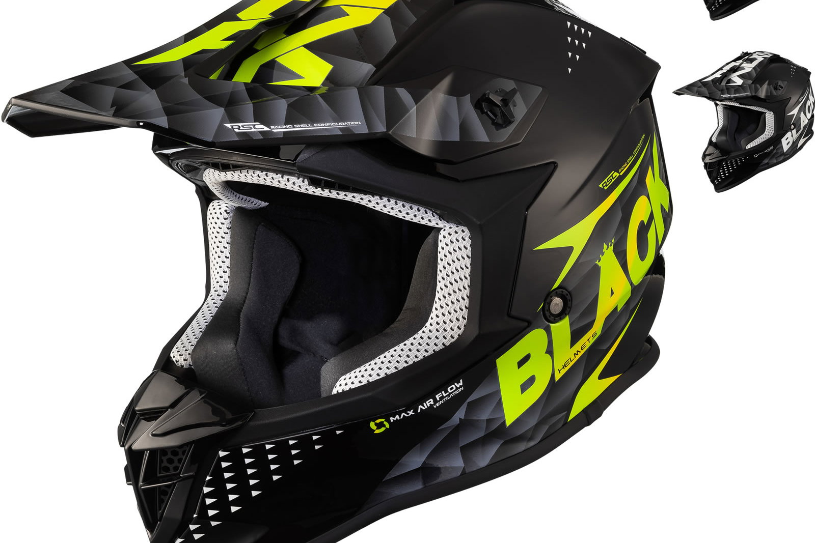 Black Gravel Track Motocross Helmet