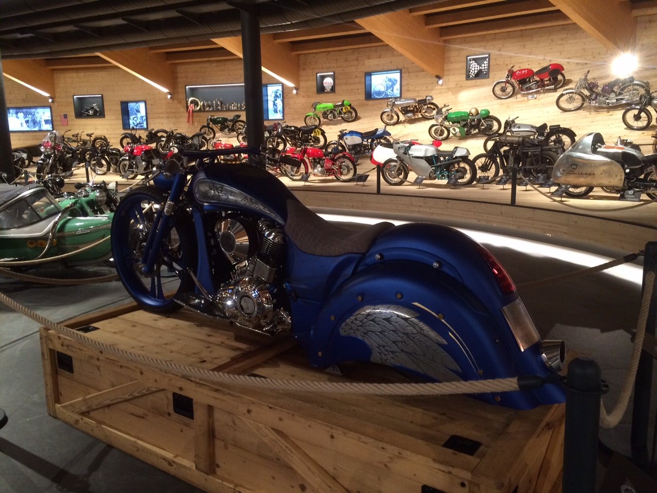 One-off Indian Chief Vintage with snowy mountain theme