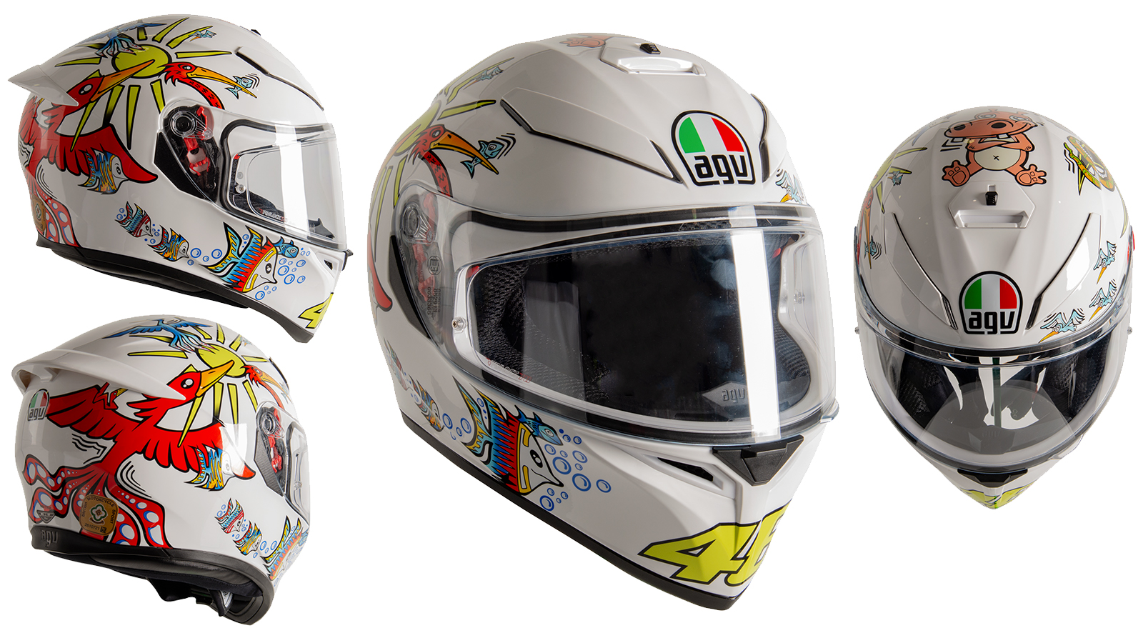 New motorcycle helmets from AGV | K6 Nardo Grey & K3 SV-S White