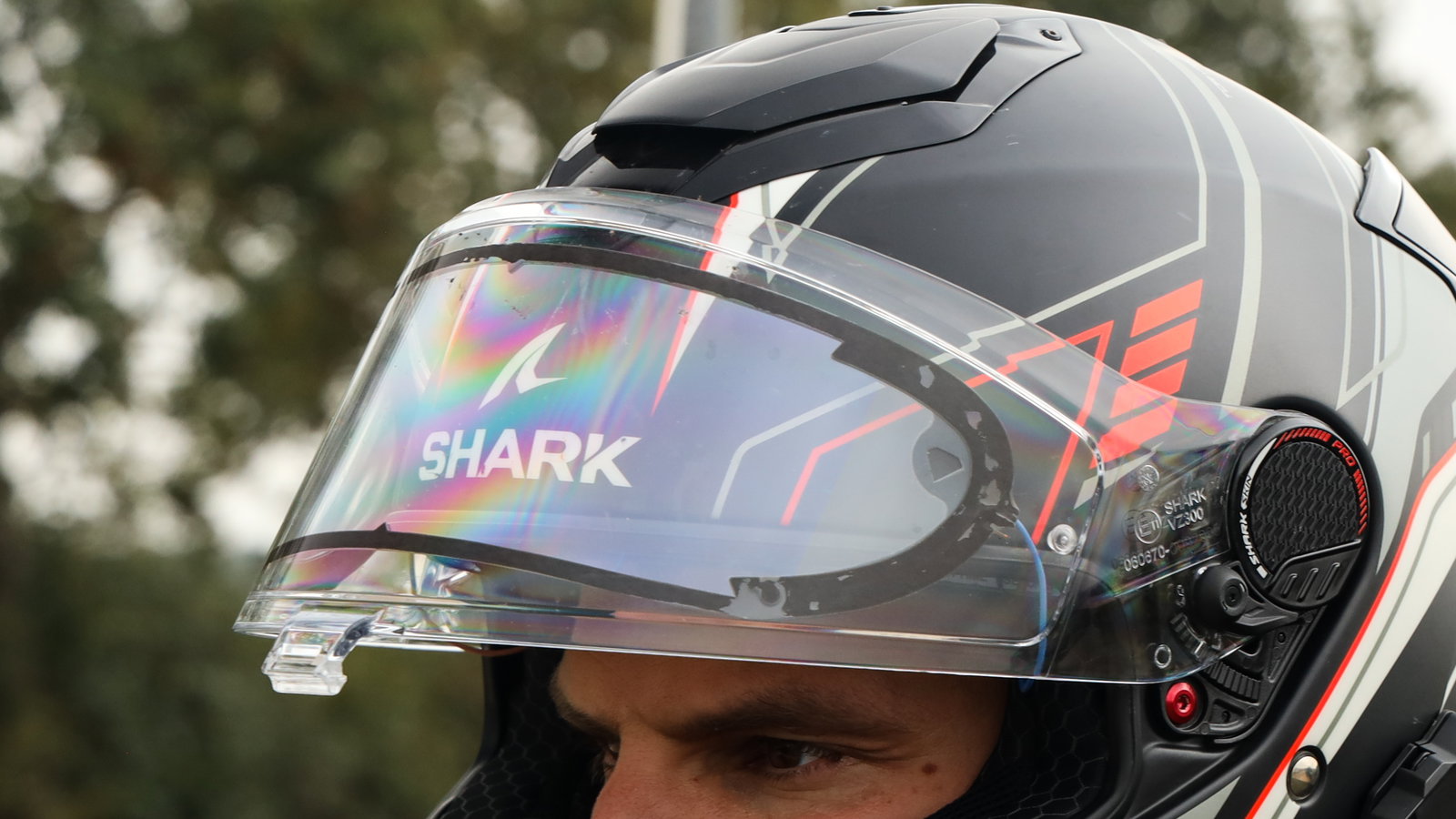 Visin heated visor insert on Shark Spartan GT helmet