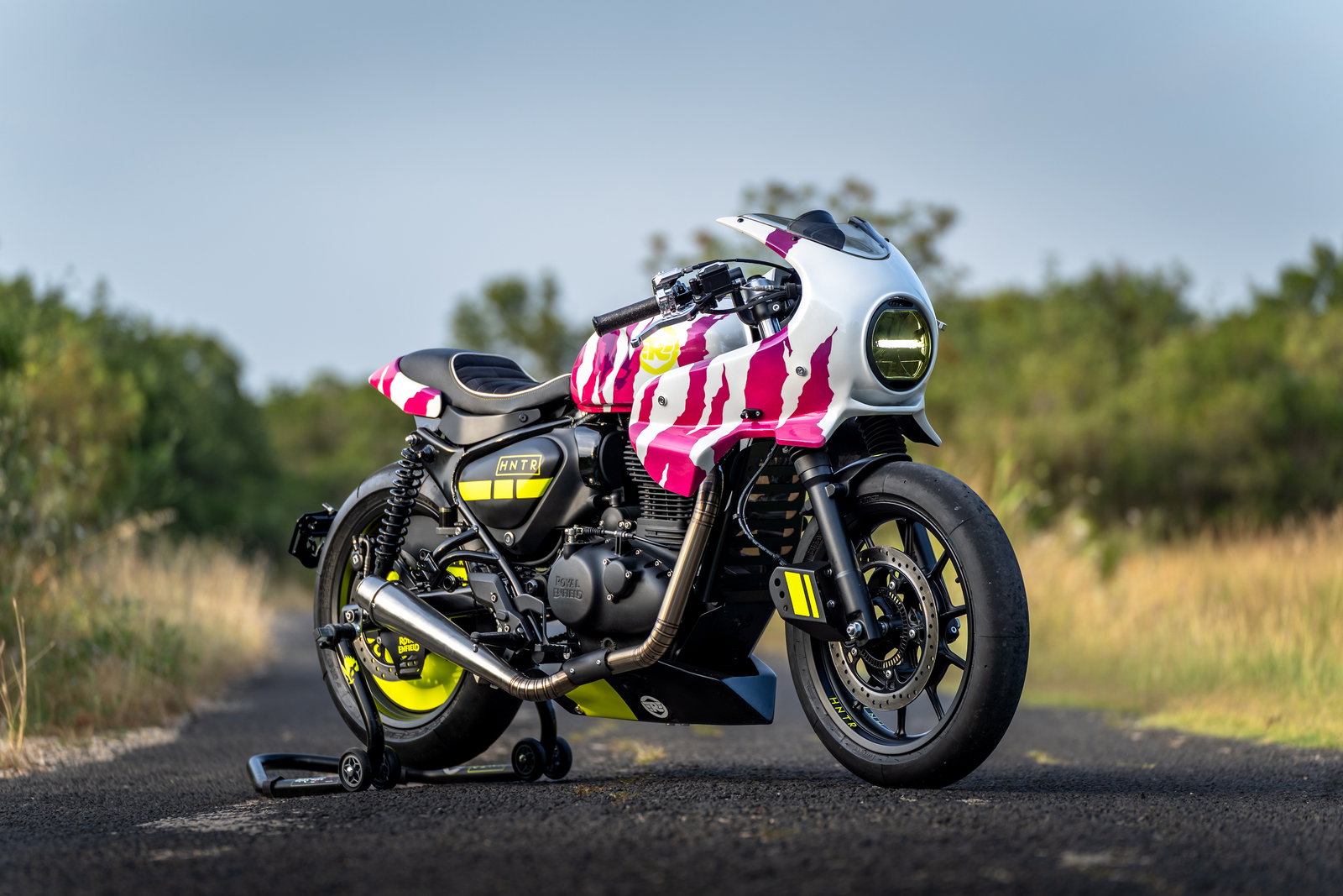A customised Royal Enfield