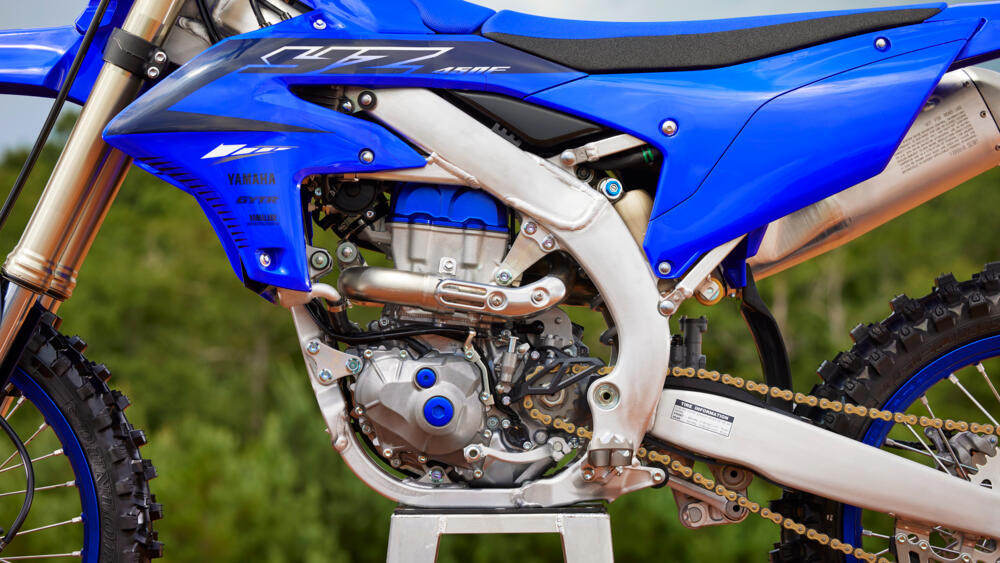 2023 Yamaha YZ450F engine.