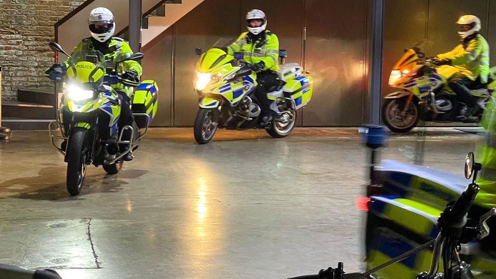 police motorcycles bike shed london