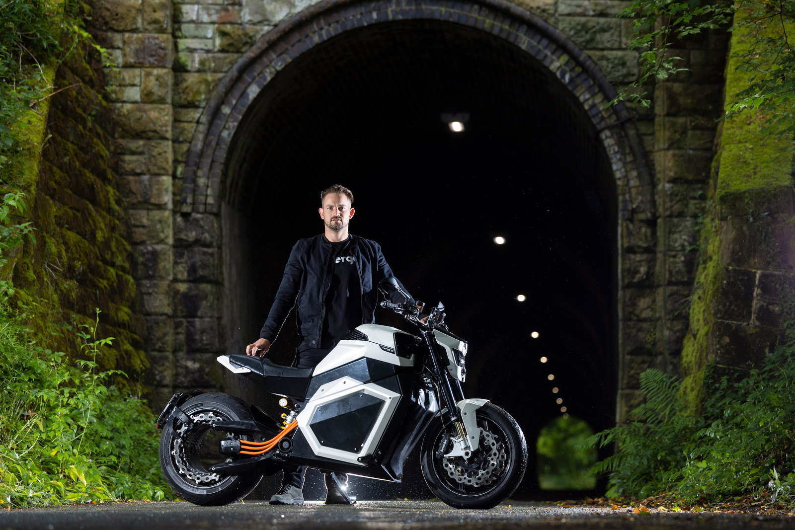 Verge marketing manager Spencer Cutler with Verge TS. - Rod Kirkpatrick/F Stop Press