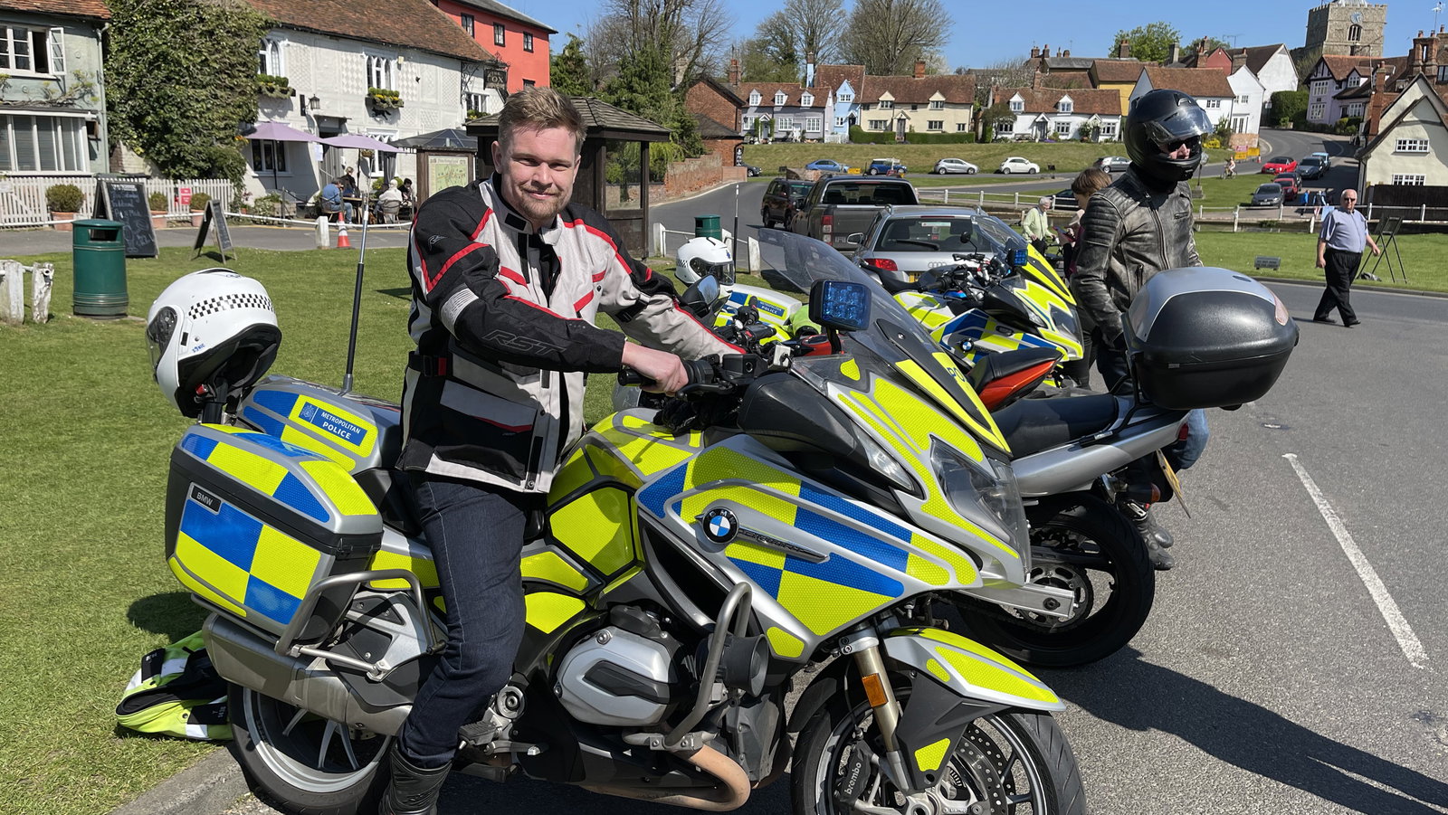 Alex on the BikeSafe course in London