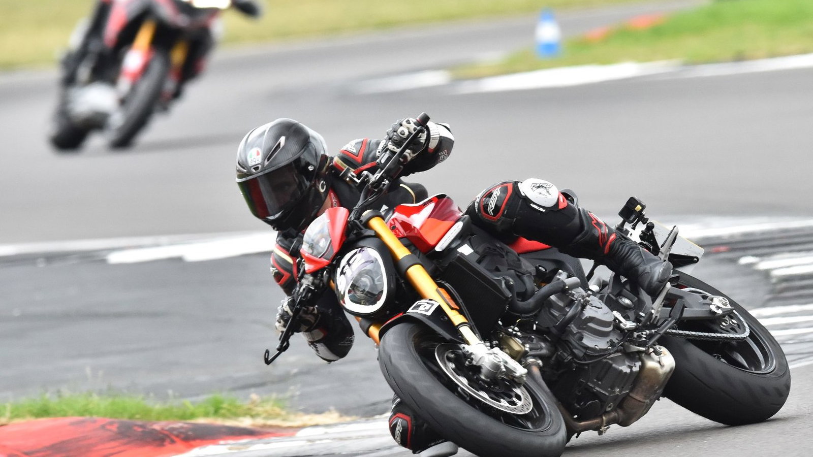 The Ducati Monster SP ridden at Silverstone