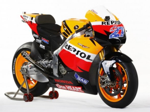 Stoner in the colours of Repsol Honda