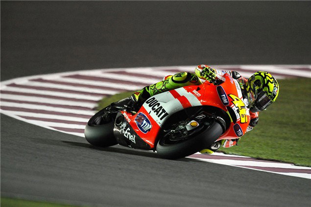 Rossi amused by first Ducati crash