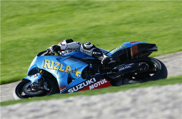Randy de Puniet on a Suzuki