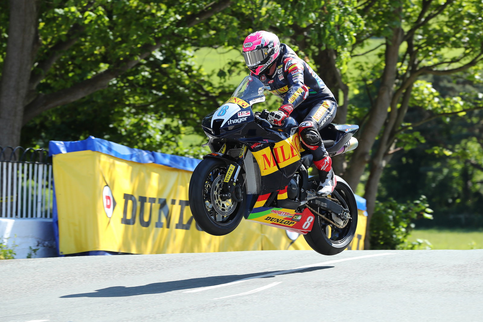Davey Todd riding a Padgett's by Milenco Honda.