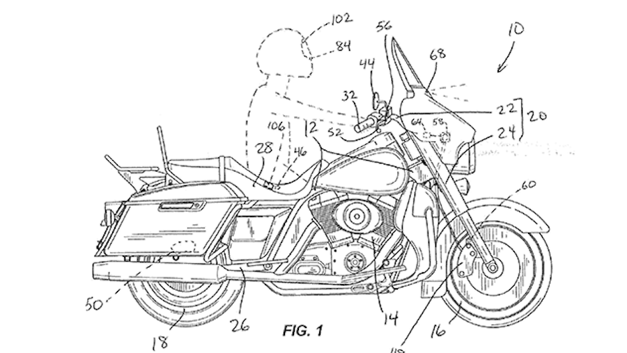 Harley braking patent